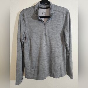 Nike Dri-Fit Pullover Small Gray Quarter-Zip Pullover